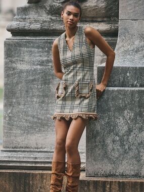 HOPE FOR FLOWERS BY TRACY REESE FRINGE SHIFT DRESS